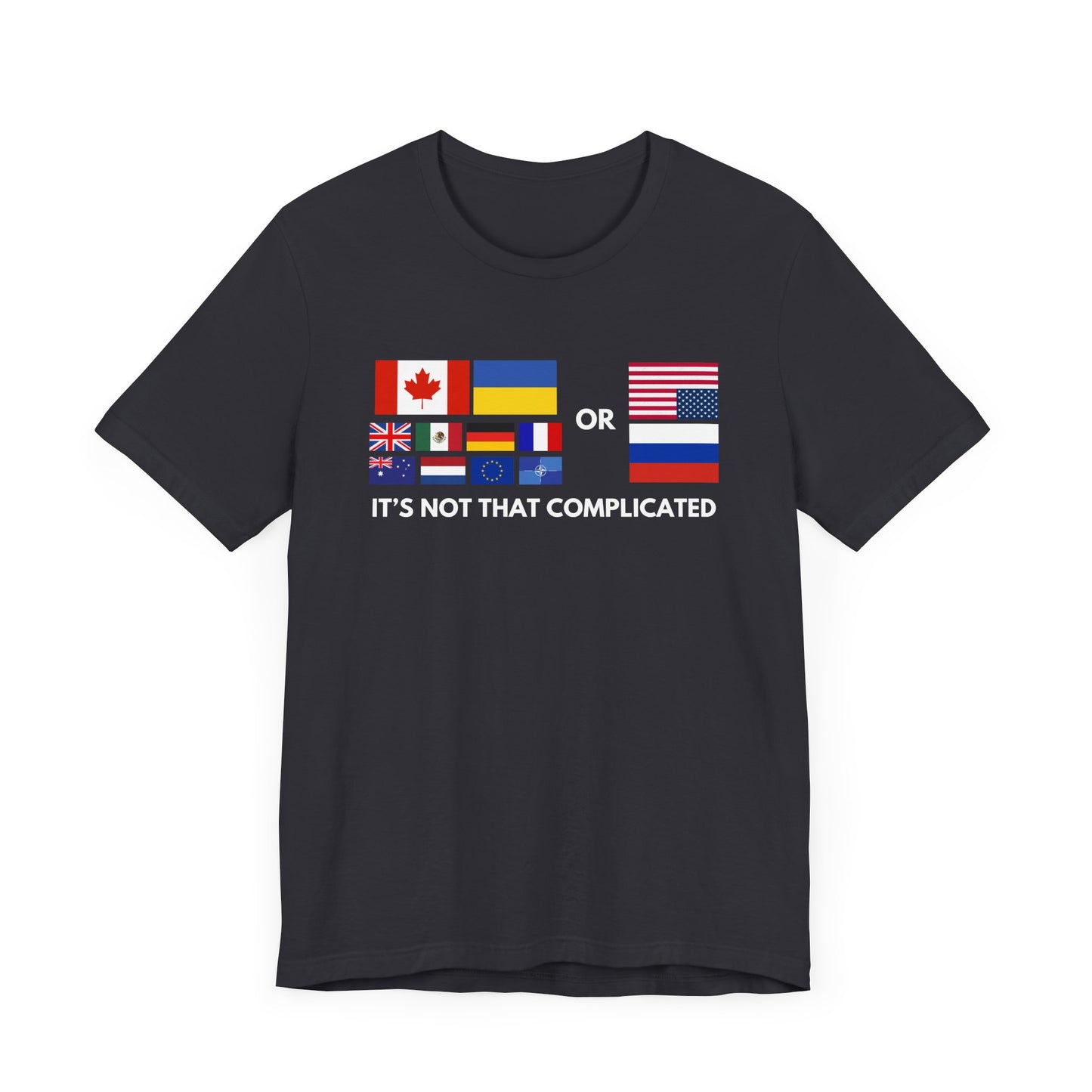 "It's Not That Complicated" Jersey Short Sleeve Tee