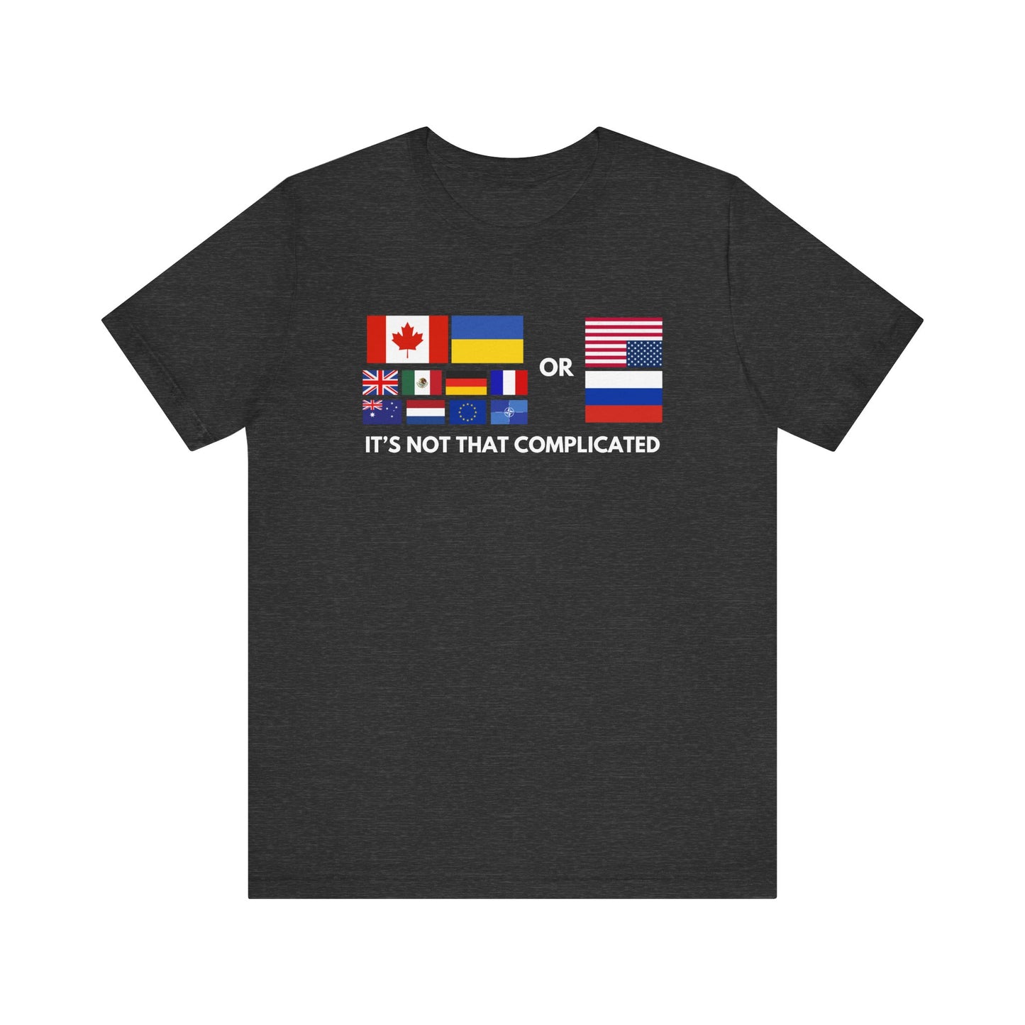 "It's Not That Complicated" Jersey Short Sleeve Tee